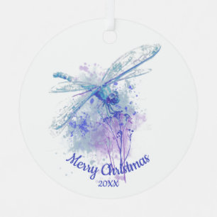Aangepaste kerstlikkerij-Waterverf Metalen Ornament