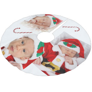 Aangepaste Kerstman Baby Foto's Pepernootstokken K Kerstboom Rok