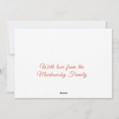 Aangepaste  kerstman en kerstmis feestdagenkaart (Achterkant)