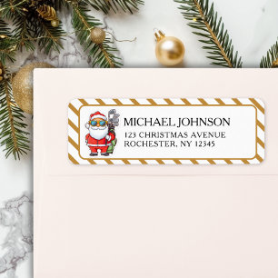 Aangepaste Kerstman Golf Kerstmis - Grappig Vakant Etiket