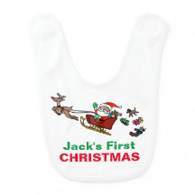 Aangepaste kerstman met babybib