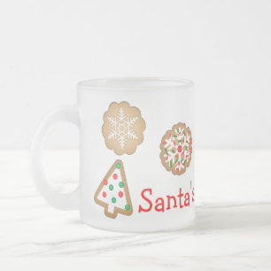 Aangepaste kerstmelk-Mok voor de kerstman Matglas Koffiemok