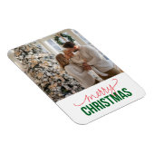 Aangepaste Kerstmis Familie Foto Magneet (Rechterzijde)