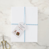 Aangepaste Kerstmis Geschenkdief Gans Cadeaulabel (Met Touw)
