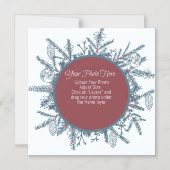 Aangepaste kerstmis magnetische uitnodiging (Voorkant)