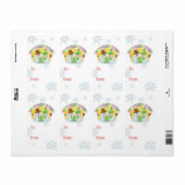 Aangepaste Kerstmis Sneeuwman Gift Labels (Full Sheet)