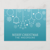 Aangepaste kerstnaam | BRIEFKAART (Voorkant)