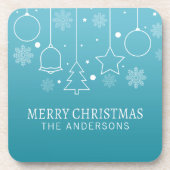 Aangepaste kerstnaam | ONDERZETTER (Voorkant)