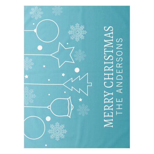 Aangepaste kerstnaam | Tablecloth Tafelkleed (Voorkant)