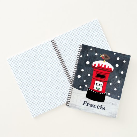 Aangepaste kerstpostbus en Robin Notitieboek (Binnen)