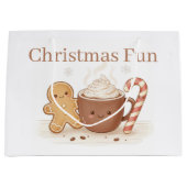 aangepaste kerstpret groot cadeauzakje (Voorkant)