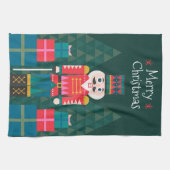 Aangepaste kerstrecycleerkraker theedoek (Horizontaal)