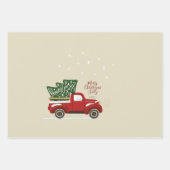 Aangepaste  kerstrestanten voor vrachtwagens inpakpapier vel (Voorkant)