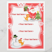 Aangepaste kerstscènes Zakelijk of persoonlijk Flyer (Achterkant)