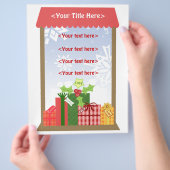 Aangepaste kerstscènes Zakelijk of persoonlijk Flyer (Hand)