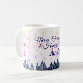 Aangepaste kerstsmidsvlokken voor Mok (Voorkant links)