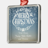 Aangepaste kerstsnowflakes metalen ornament (Links)