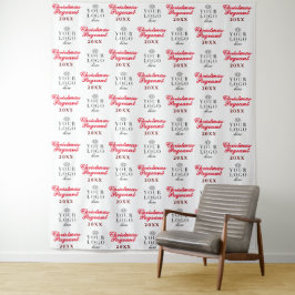 Aangepaste Kerstspel Step en Repeat Achtergrond Wandkleed
