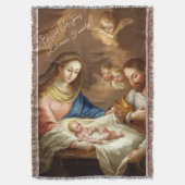 Aangepaste kerststal deken (Voorkant Verticaal)