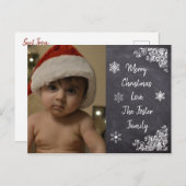 Aangepaste kerststijl met Briefkaart voor kerstmis (Voorkant / Achterkant)