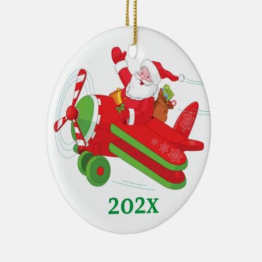 Aangepaste kerststructuur keramisch ornament (Rechts)