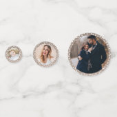 Aangepaste kersttafel Aangepaste foto Confetti (Voorkanten)