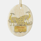 Aangepaste  kerstvakanties keramisch ornament (Rechts)