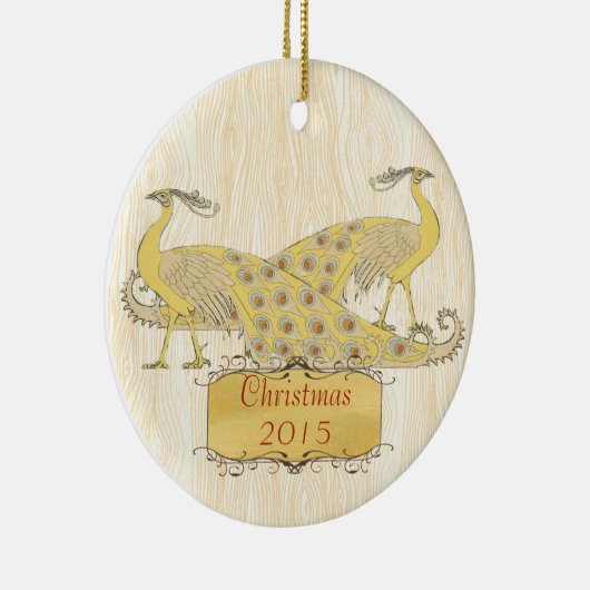 Aangepaste kerstvakanties keramisch ornament (Rechts)