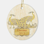 Aangepaste  kerstvakanties keramisch ornament (Links)