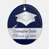 Aangepaste kerstversiering - Afstuderen cadeau Keramisch Ornament (Links)