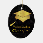 Aangepaste kerstversiering - Afstuderen cadeau Keramisch Ornament (Rechts)