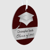 Aangepaste kerstversiering - Afstuderen fotocadeau Ornament (voorkant)
