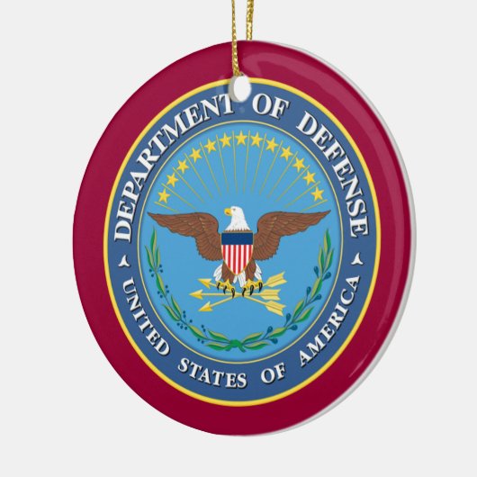 Aangepaste kerstversiering DOD Keramisch Ornament (Links)