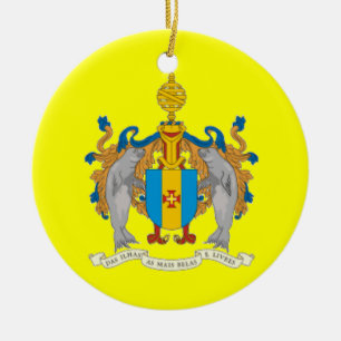 Aangepaste kerstversiering MADEIRA Keramisch Ornament