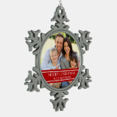 Aangepaste kerstversiering voor de fotoserie tin sneeuwvlok ornament (Links)