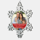 Aangepaste kerstversiering voor de fotoserie tin sneeuwvlok ornament (Rechts)