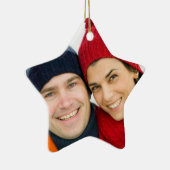 Aangepaste kerstversieringen met foto's keramisch ornament (Rechts)