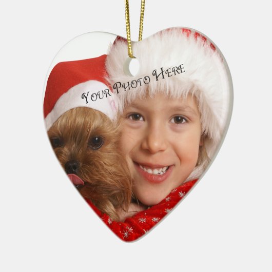 Aangepaste kerstversieringen met foto's keramisch ornament (Links)