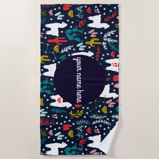 Aangepaste keuken Alpaca Beach Strandlaken (Voorkant)