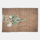 Aangepaste keuken-kerstboomhanddoek theedoek (Horizontaal)