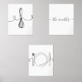 Aangepaste keuken muurkunst, Housewarming, Passen  Muurkunst Sets (Voorkant)