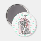 Aangepaste keuken-roze roze roze rok magneet (Voorkant / Achterkant)