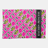 Aangepaste keukenhanddoek met prinseskroon (Horizontaal)