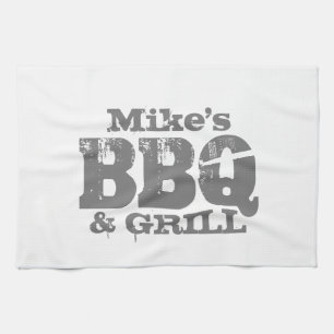 Aangepaste keukenhanddoek voor BBQ