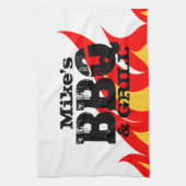 Aangepaste keukenhanddoek voor BBQ party (Verticaal)