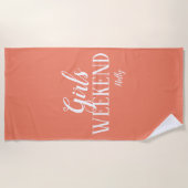 Aangepaste keukenhanddoek voor meisjes strandlaken (Voorkant)