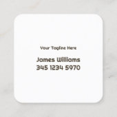 Aangepaste keukenkasten vierkante visitekaartje (Achterkant)