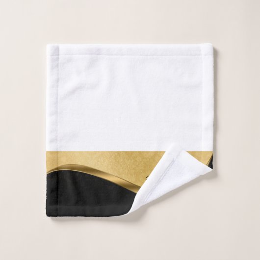 Aangepaste keukenset voor zwarte en gouden handdoe bad handdoek (Wasdoekje)