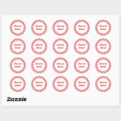 Aangepaste keukenstickers ronde sticker (Vel)
