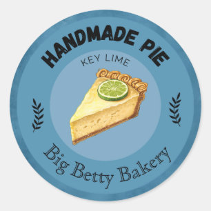 Aangepaste Key Limoen Pie Labels Gepersonaliseer